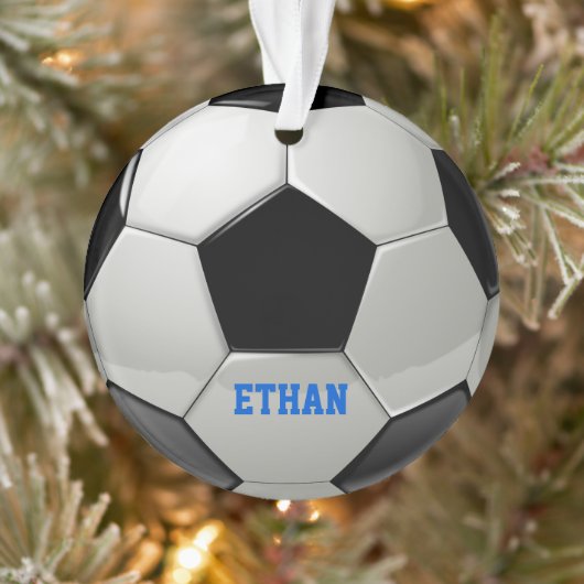 Gepersonaliseerd Voetbal Ornament (Boom)