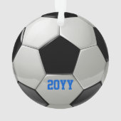Gepersonaliseerd Voetbal Ornament (achterkant)