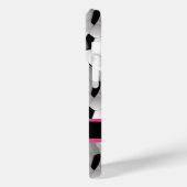 Gepersonaliseerd Voetbal Patroon zwart roze wit Case-Mate iPhone Case (Achterkant / Links)