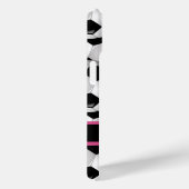 Gepersonaliseerd Voetbal Patroon zwart roze wit Case-Mate iPhone Case (Achterkant / Rechts)