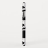 Gepersonaliseerd Voetbal Patroon zwart wit Case-Mate iPhone Case (Achterkant/rechts)