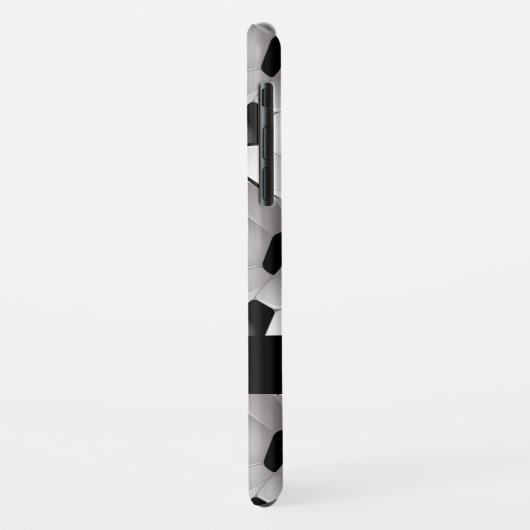 Gepersonaliseerd Voetbal Patroon zwart wit Case-Mate iPhone Case (Achterkant/links)