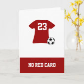 Gepersonaliseerd voetbal Shirt met bal Kaart (Gele Bloem)