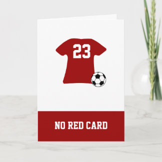 Gepersonaliseerd voetbal Shirt met bal Kaart
