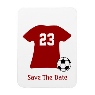 Gepersonaliseerd Voetbal Shirt met Ball Flexi Magn Magneet