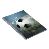 Gepersonaliseerd Voetbal spiraal Notitieboek (Rechterzijde)