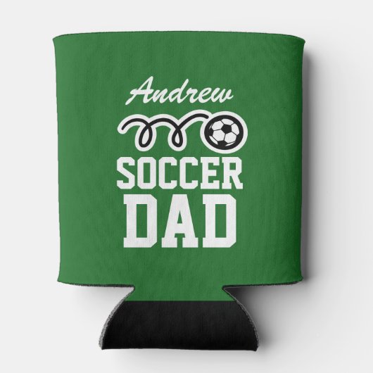 Gepersonaliseerd voetbal vader koelboxxen blikjeskoeler (Achterkant)