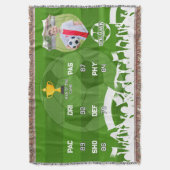 Gepersonaliseerd voetbalcadeau voor kinderen, aang deken (Voorkant Verticaal)