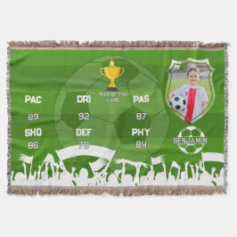 Gepersonaliseerd voetbalcadeau voor kinderen, aang deken