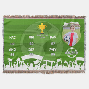 Gepersonaliseerd voetbalcadeau voor kinderen, aang deken