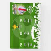 Gepersonaliseerd voetbalcadeau voor kinderen, aang spandoek (Verticaal)