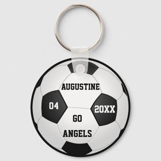Gepersonaliseerd voetbalcadeaus voor jongens en me sleutelhanger (Voorkant)