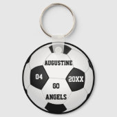 Gepersonaliseerd voetbalcadeaus voor jongens en me sleutelhanger (Achterkant)