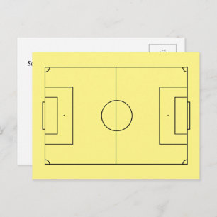 Gepersonaliseerd voetbalveld briefkaart