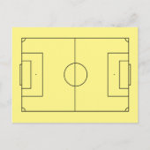 Gepersonaliseerd voetbalveld briefkaart (Voorkant)