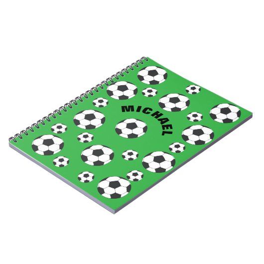 Gepersonaliseerd voetbalveld notitieboek (Linkerzijde)