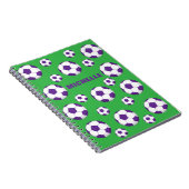 Gepersonaliseerd Voetbalveld Notitieboek (Rechterzijde)