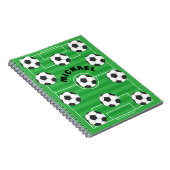Gepersonaliseerd voetbalveld notitieboek (Rechterzijde)