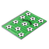 Gepersonaliseerd voetbalveld notitieboek (Linkerzijde)