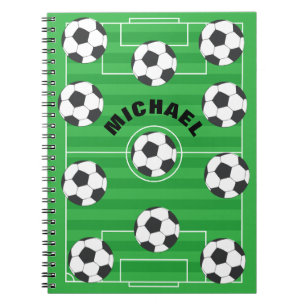 Gepersonaliseerd voetbalveld notitieboek