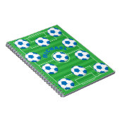 Gepersonaliseerd voetbalveld notitieboek (Rechterzijde)