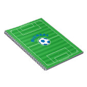 Gepersonaliseerd voetbalveld notitieboek (Rechterzijde)