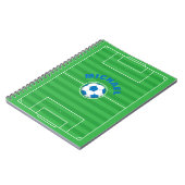 Gepersonaliseerd voetbalveld notitieboek (Linkerzijde)