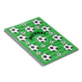 Gepersonaliseerd voetbalveld notitieboek (Rechterzijde)