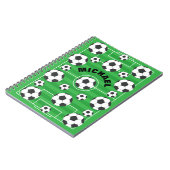 Gepersonaliseerd voetbalveld notitieboek (Linkerzijde)