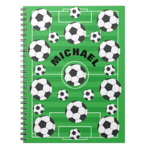 Gepersonaliseerd voetbalveld notitieboek