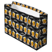 Gepersonaliseerd vogelkarton bier groot cadeauzakje (Achterkant Gekanteld)