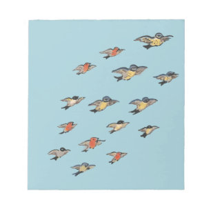 Gepersonaliseerd vogelontwerp notitieblok