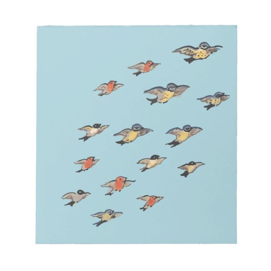 Gepersonaliseerd | vogelontwerp notitieblok (Voorkant)