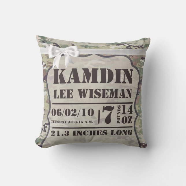 Gepersonaliseerd vogelpilotenleger OCP Camo Unifor Kussen (Voorkant)