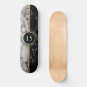 Gepersonaliseerd vogelskateboard Gift Marble Stone Persoonlijk Skateboard (Voorkant)