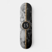 Gepersonaliseerd vogelskateboard Gift Marble Stone Persoonlijk Skateboard (Voorkant)