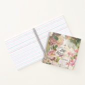 Gepersonaliseerd  vogeltrekkend Notitieboek (Binnen)