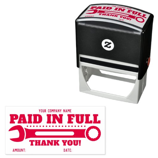 Gepersonaliseerd Volledig bedankt! WRENCH Self-ink Zelfinktende Stempel (In situ)