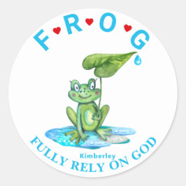 Gepersonaliseerd volledig vertrouwen op de Klassie Ronde Sticker