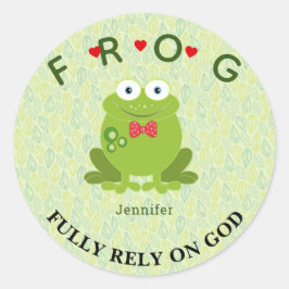 Gepersonaliseerd volledig vertrouwen op de Klassie Ronde Sticker