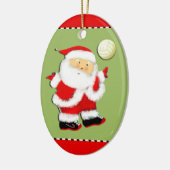 gepersonaliseerd volleybal keramisch ornament (Links)