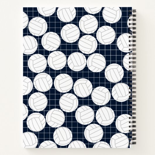 Gepersonaliseerd Volleybal Notitieboek (Achterkant)