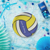 Gepersonaliseerd volleybal verjaardagsthema papieren bordje (Feest)
