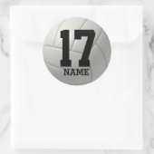 Gepersonaliseerd Volleybal (voeg jouw naam en numm Ronde Sticker (Tas)
