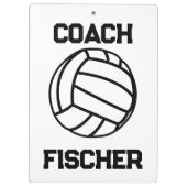 Gepersonaliseerd volleybalklembord klembord (Achterkant)