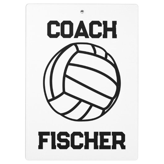 Gepersonaliseerd volleybalklembord klembord (Achterkant)
