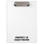 Gepersonaliseerd volleybalklembord klembord (Voorkant)