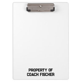 Gepersonaliseerd volleybalklembord klembord