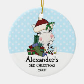 Gepersonaliseerd voor 3e kerstkerstkerstkerstkerst keramisch ornament (Voorkant)