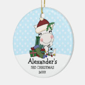 Gepersonaliseerd voor 3e kerstkerstkerstkerstkerst keramisch ornament (Links)
